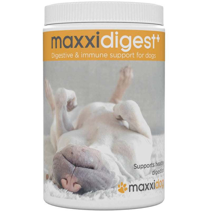 maxxipaws maxxidigest+ Probiotics, Prebiotics and Digestive Enzymes - Digestive and Immune Support Supplement for Dogs – Powder 375 g - PawsPlanet Australia