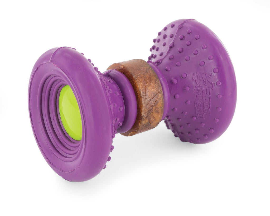 PetSafe Busy Buddy Ultra Woofer S Durable Dog Chew Toy, Dog Toy with Treat, Small Dogs purple - PawsPlanet Australia