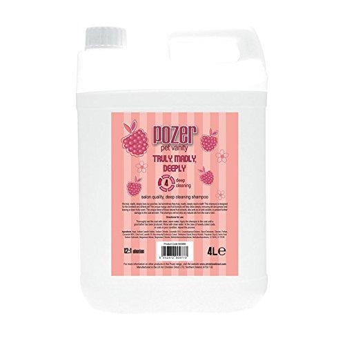 Pozer Pet Vanity Truly Madly Deeply Deep Cleaning Fresh Dog Shampoo, 4L 4 Litre - PawsPlanet Australia