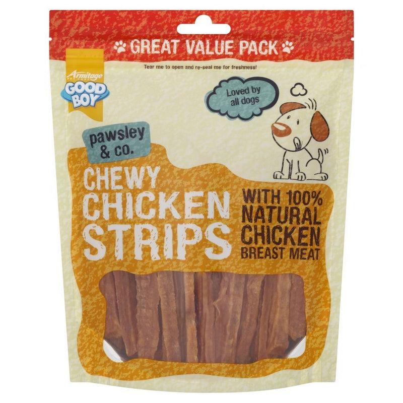 Good Boy Pawsley and Co Chewy Chicken Strips 350g - PawsPlanet Australia