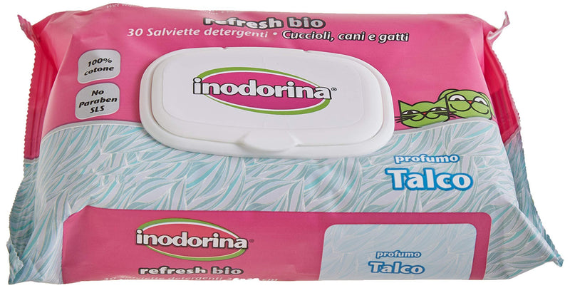 Inodorina Hygiene Talcum Bio dog wipes - PawsPlanet Australia