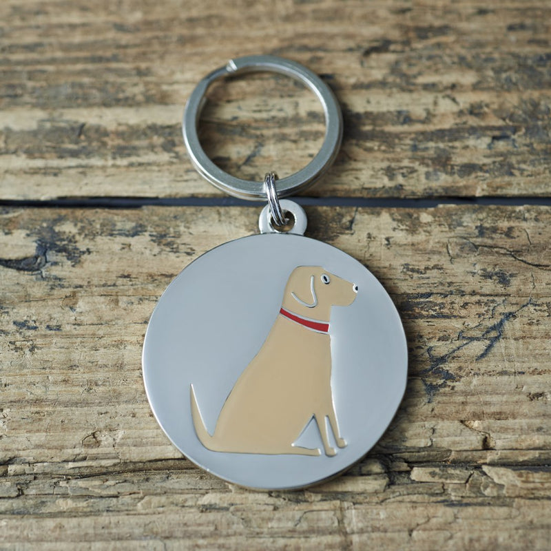 Sweet William Yellow Labrador dog tag - PawsPlanet Australia