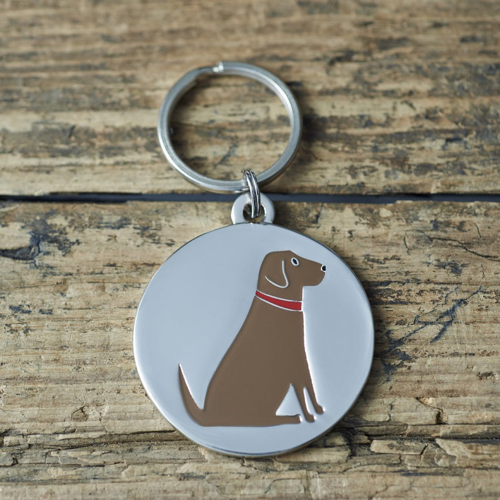 Chocolate Labrador dog tag Chocolate - PawsPlanet Australia