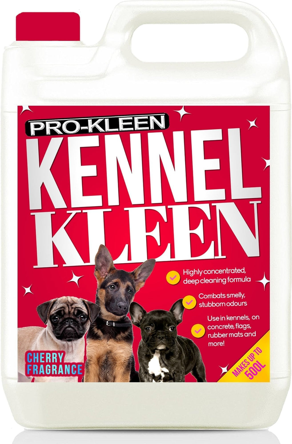 Pro-Kleen Kennel Disinfectant, Cleaner & Deodoriser (Cherry Fragrance) - 5L Pack - Tested according to DVG (German Veterinary Medical Society) - PawsPlanet Australia