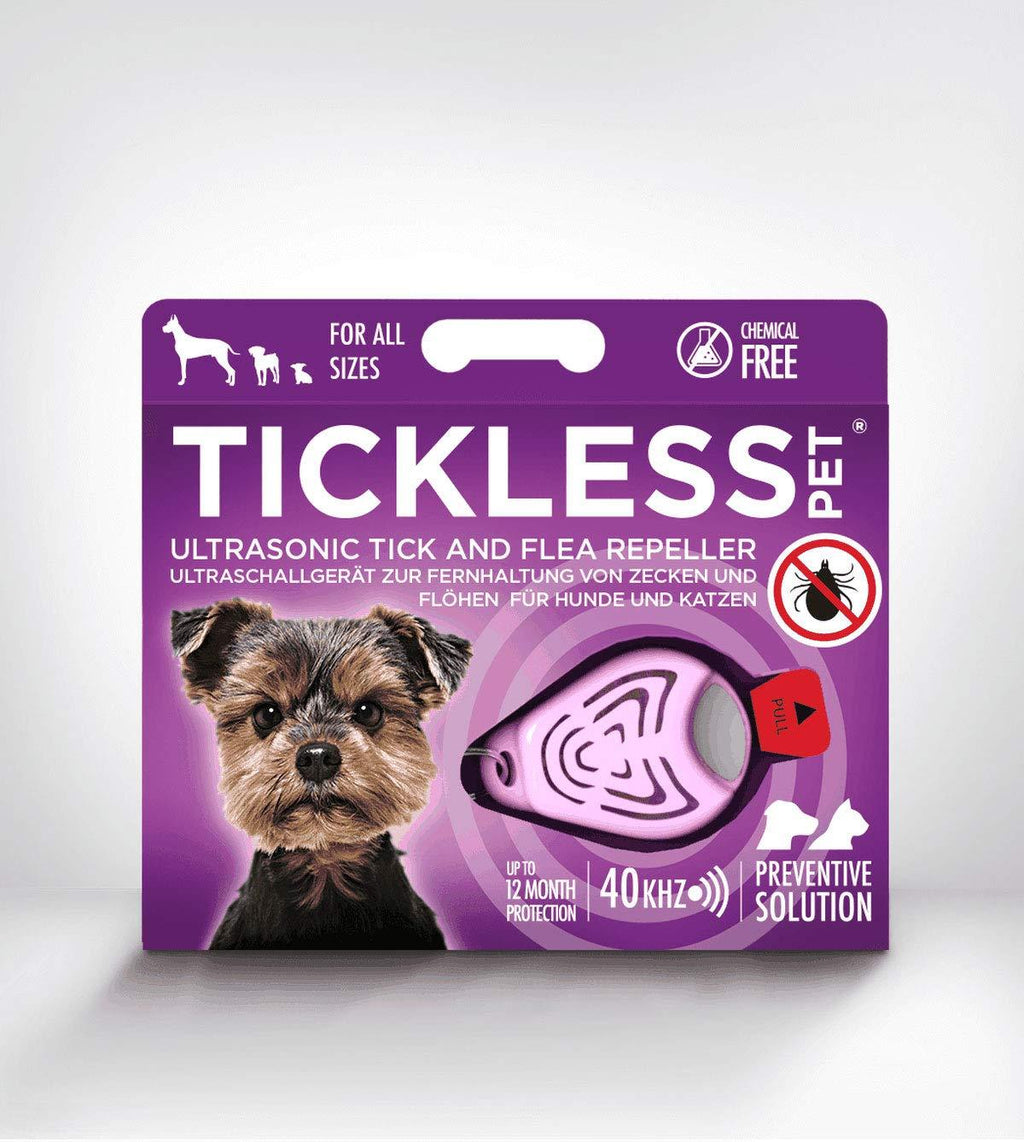 Tickless Pet – Ultrasonic, Natural, Chemical-Free tick and flea Repeller – Pink - PawsPlanet Australia