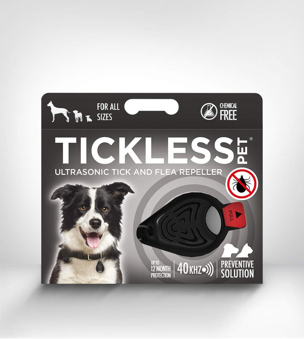 Tickless Pet – Ultrasonic, Natural, Chemical-Free tick and flea Repeller – Black - PawsPlanet Australia