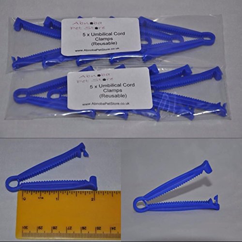 ABNOBA PET STORE 10 Reusable Umbilical Cord Clamps Whelping Breed Puppy Kitten - PawsPlanet Australia