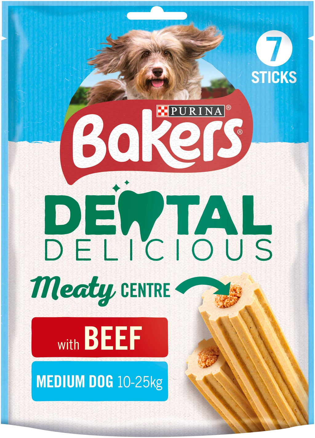Bakers Dental Medium Dog Treats, Beef, 200g - PawsPlanet Australia