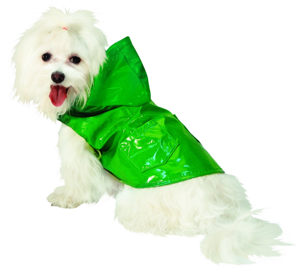 CROCI Raindrop Raincoat, 20 cm, Green - PawsPlanet Australia