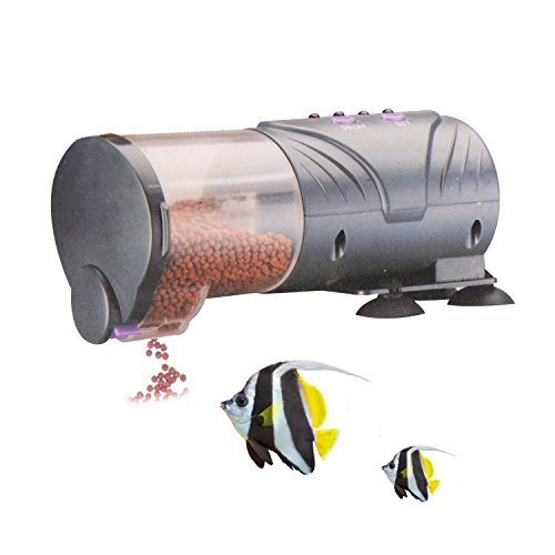 Aquarium Automatic Fish Feeder,Saim Daily Double II Battery-Operated Automatic Fish Feeder - PawsPlanet Australia