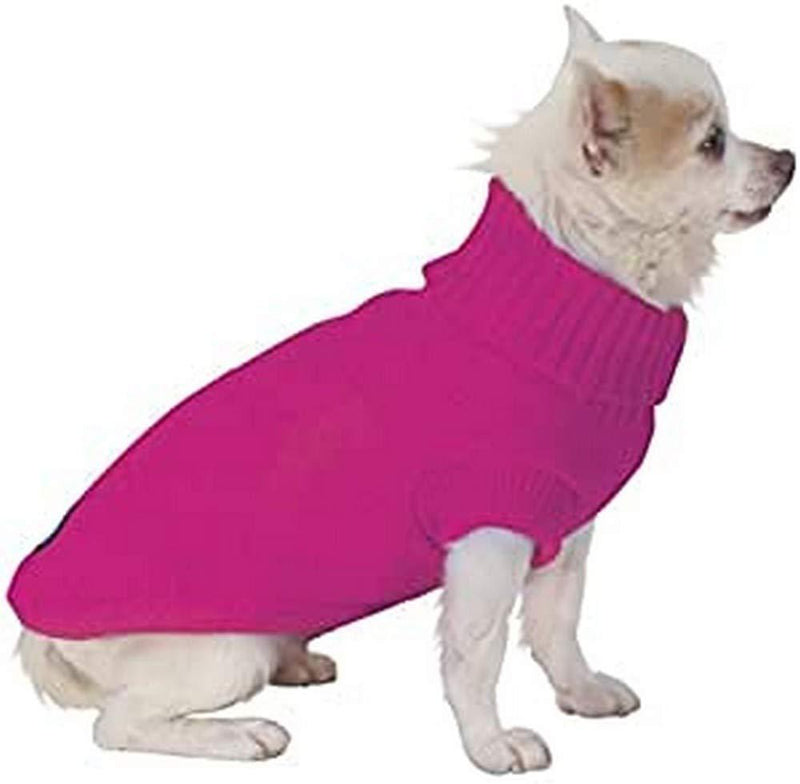 CROCI Turtleneck Sweater, 80 cm, Valencia Pink - PawsPlanet Australia