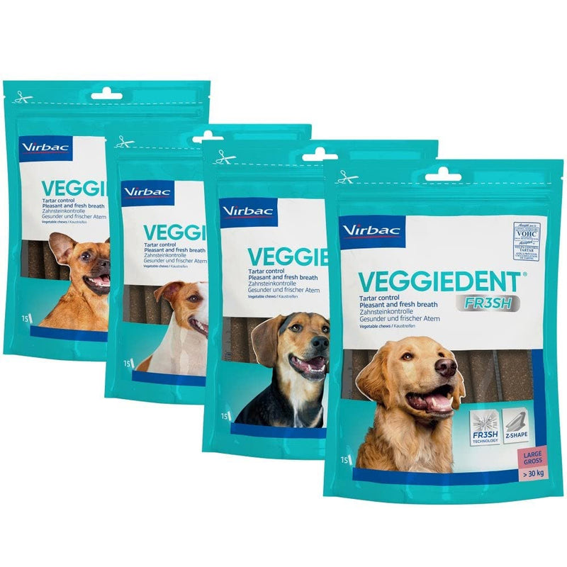 Virbac VeggieDent 15 Strips for Dogs Under 10kg - Size S 5-10 Kg - PawsPlanet Australia