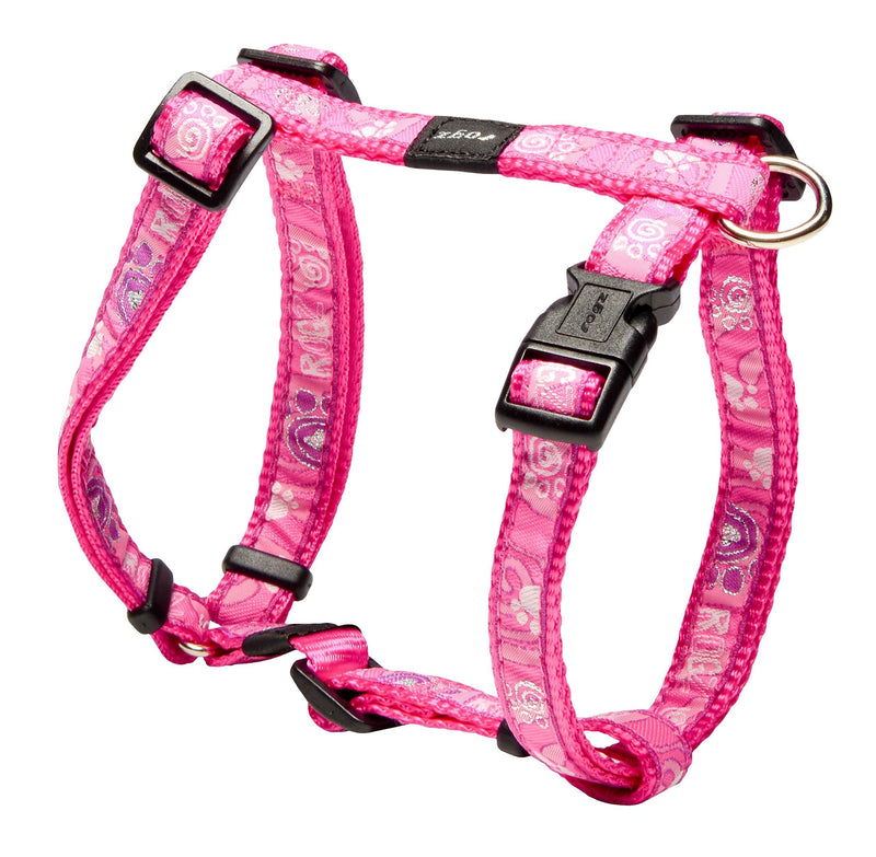 Rogz H-Harness Scooter Fancy Dress, Medium, Pink Paw M Scooter - PawsPlanet Australia