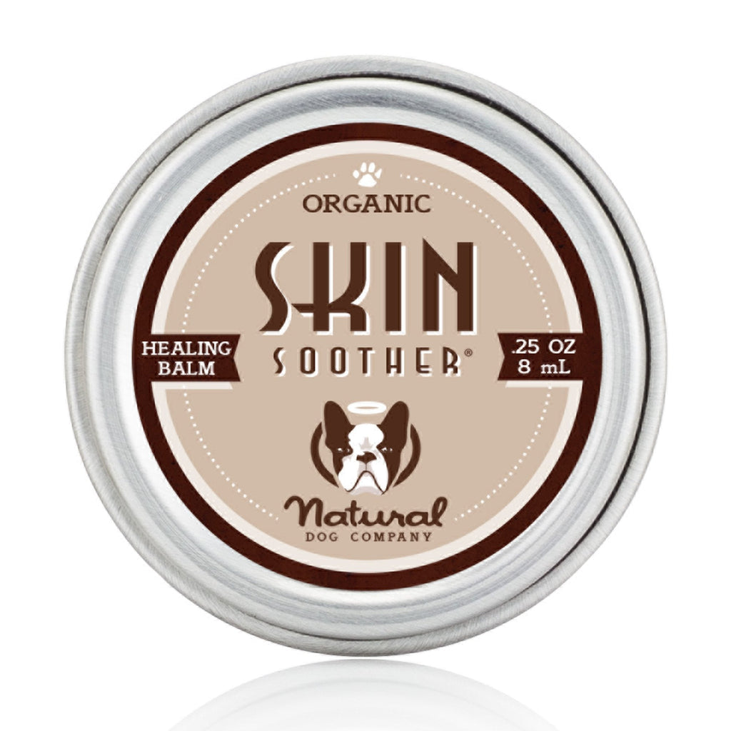 Natural Dog Company - SKIN SOOTHER | All-Natural, Organic, Vegan Balm for Dry, Itchy Skin, Skin Irritations, Minor Cuts, Scrapes, Bug Bites and more - 0.25oz Travel Tin - PawsPlanet Australia