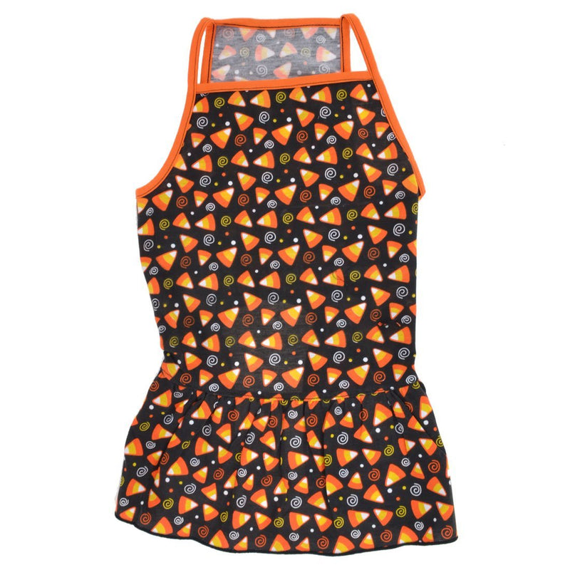 Sourcingmap Triangle Pattern Pet Spaghetti Top Dress Clothes, Large, Black/Orange - PawsPlanet Australia