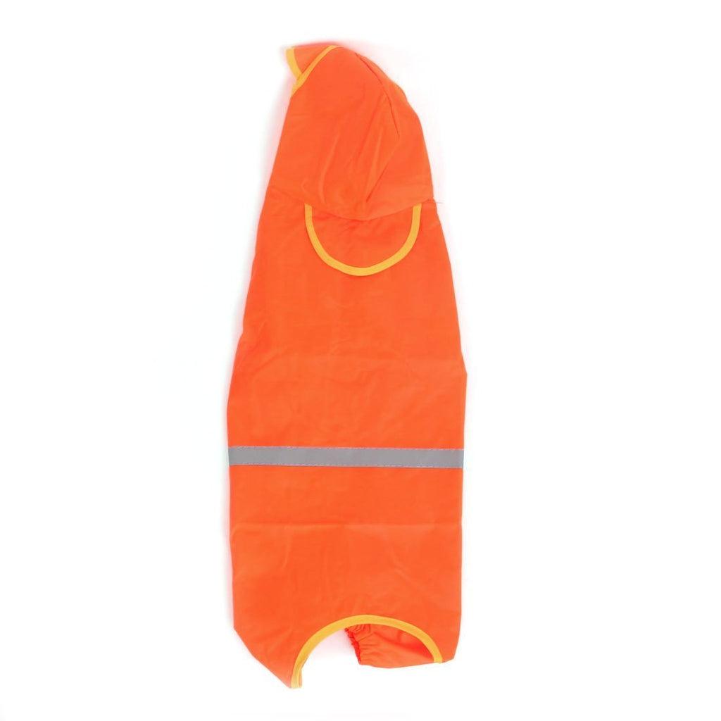 Sourcingmap Pet Dog Doggie Press Button Hooded Raincoat Poncho Rainwear, X-Small, Orange XS - PawsPlanet Australia