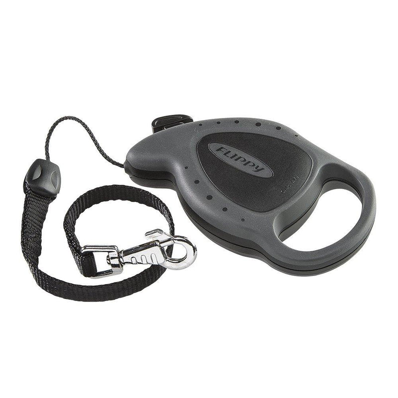 Ferplast Mini Deluxe Retractable Dog Lead – Black - PawsPlanet Australia