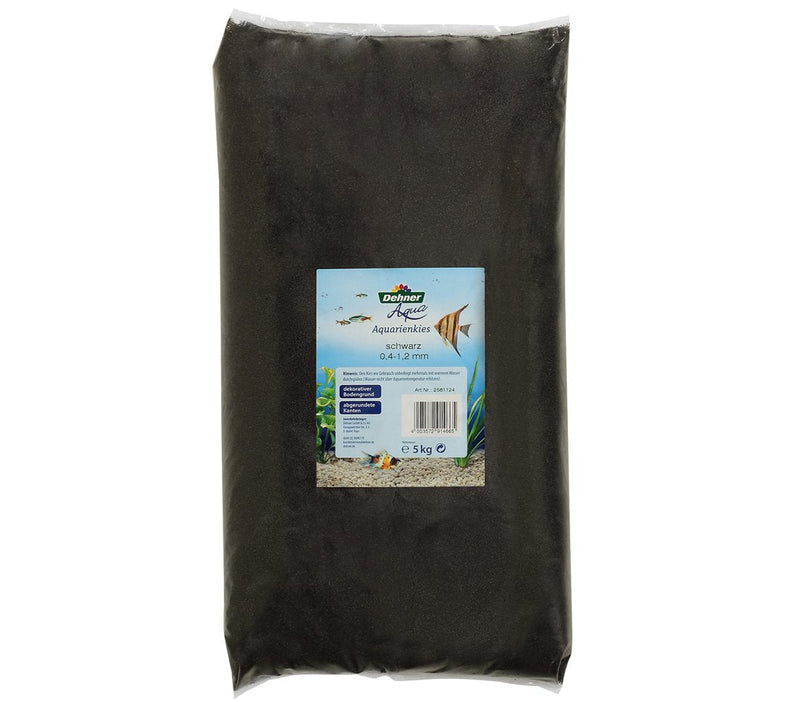 Dehner Aqua Aquarium Sand 0.4-1.2 mm 5 kg Black - PawsPlanet Australia