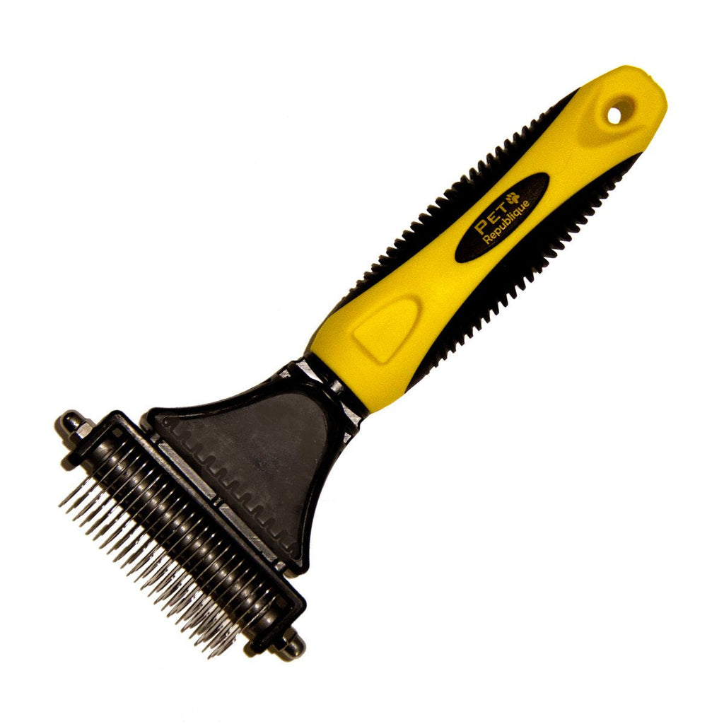 *LAUNCH SALE* Pet Republique ® Professional Dematting Comb Rake - Dual Sided 12+23 Teeth Mat Brush Splitter - for Dogs, Cats, Rabbits, Any Long Haired Breed Pets - PawsPlanet Australia