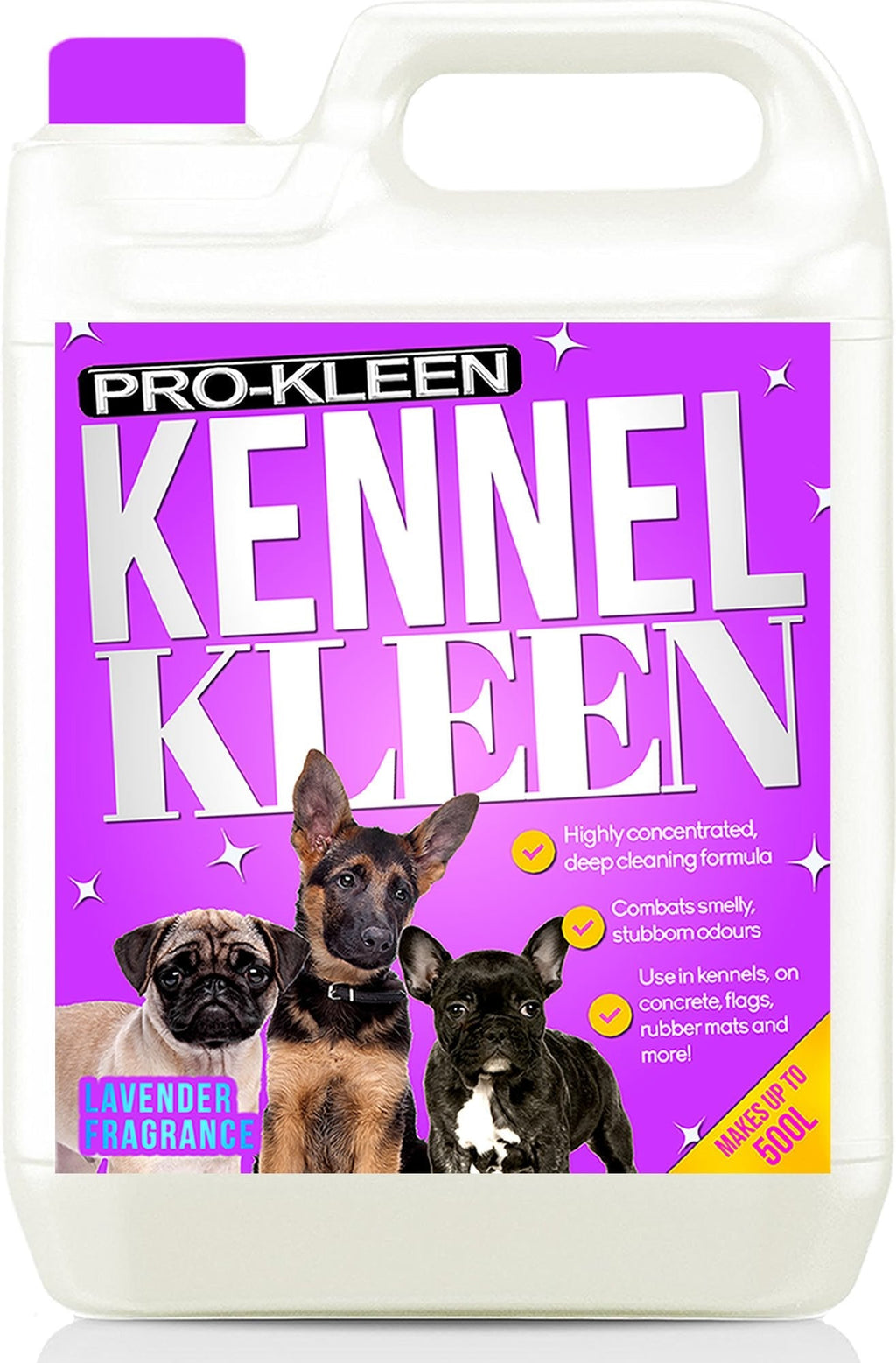 Pro-Kleen Kennel Disinfectant, Cleaner & Deodoriser (Lavender Fragrance) - 5L Pack - Tested according to DVG (German Veterinary Medical Society) - PawsPlanet Australia