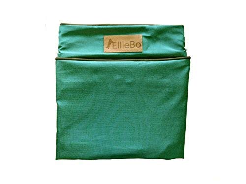 Ellie-Bo 117 x 75 x 10 cms XXL Replacement Waterproof Dog Bed Cover in green with Brown Piping - PawsPlanet Australia
