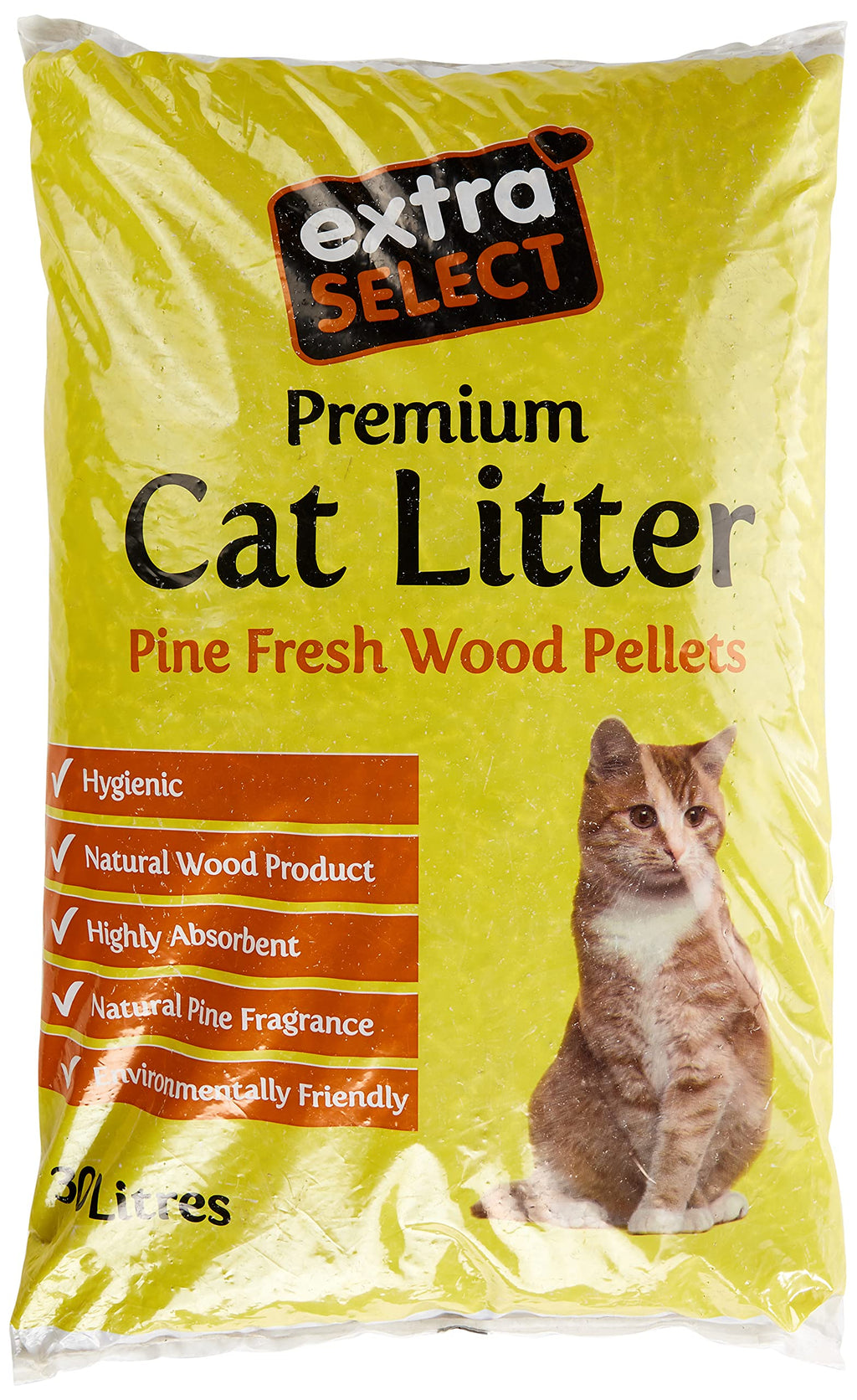 Extra Select Premium Wood Based Cat Litter, 30 L - PawsPlanet Australia