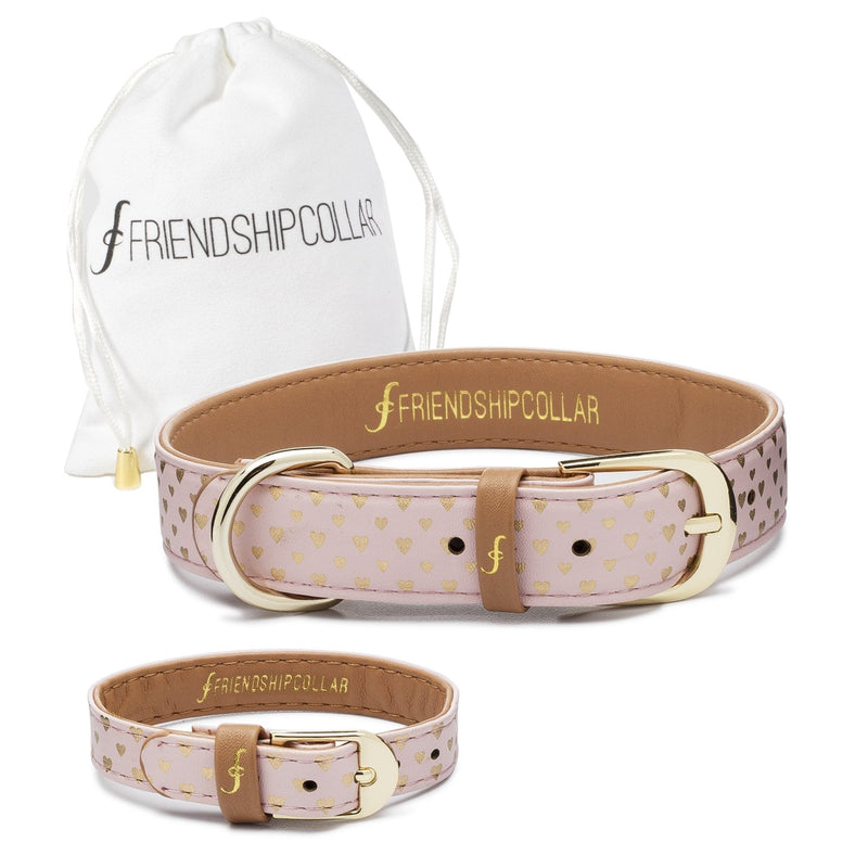 FriendshipCollar Dog Collar and Friendship Bracelet - Puppy Love - Medium - PawsPlanet Australia