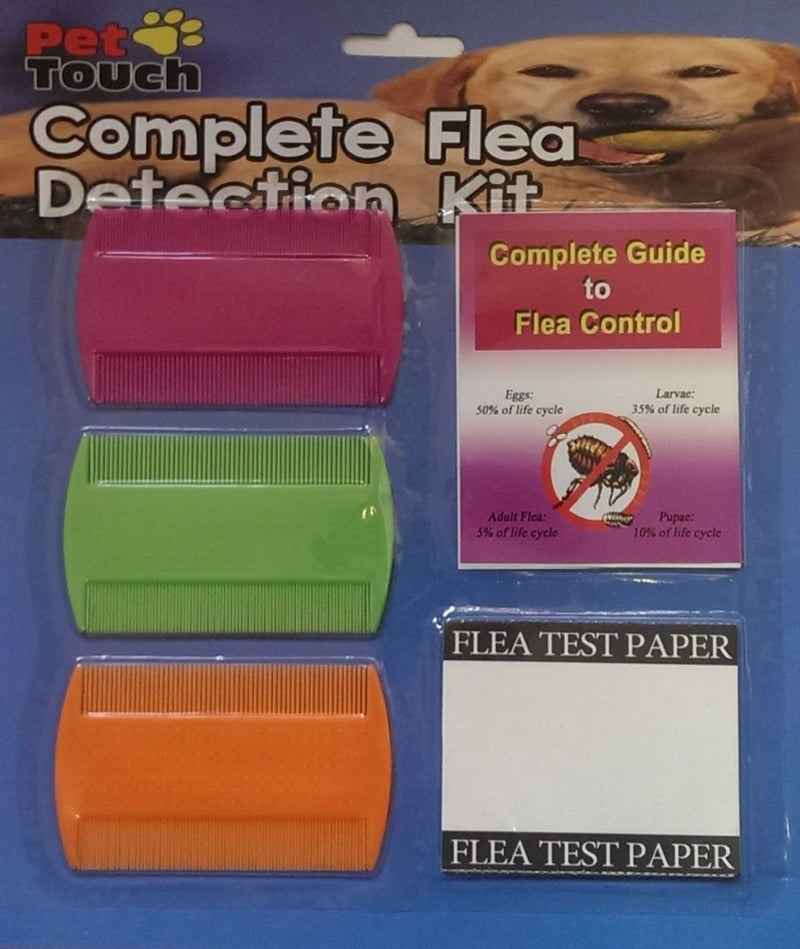 Pet Complete Flea Detection Kit Combs & Test Papers Dog, Cat (Comb Set With Test Papers) Comb Set With Test Papers - PawsPlanet Australia