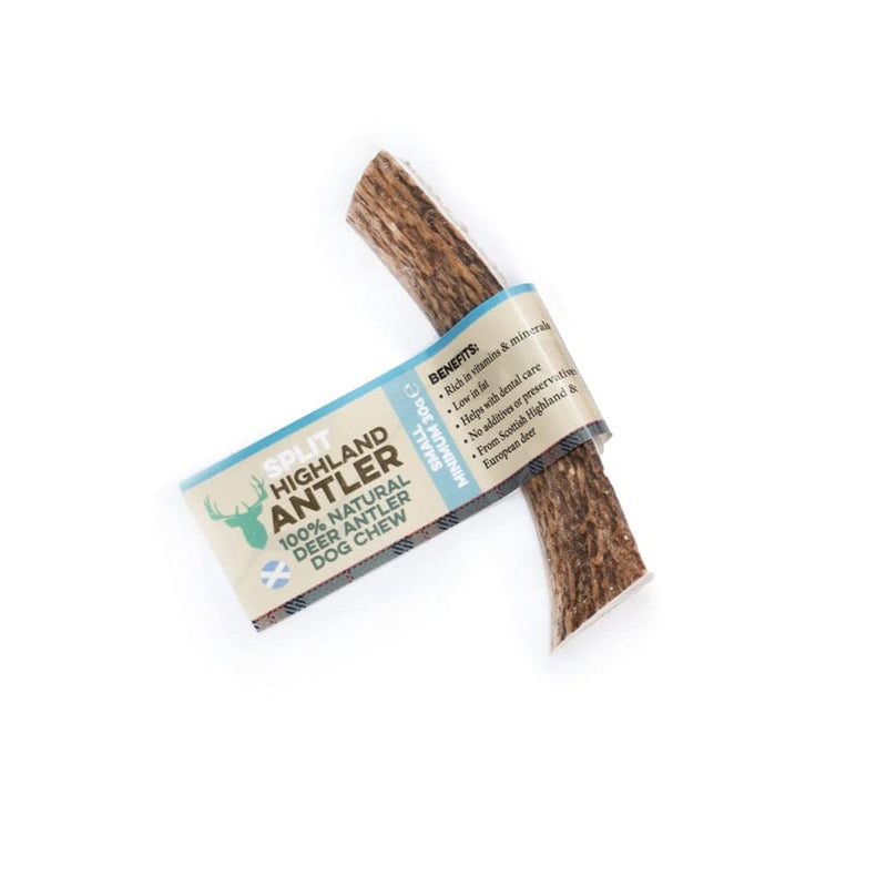 Antos 100% Natural SPLIT Antler Dog Chews The Hypo-Allergenic Dog Chew Like Stagbar (Weight - Small 30 - 50g), Size and label May Vary Weight - Small 30 - 50g - PawsPlanet Australia