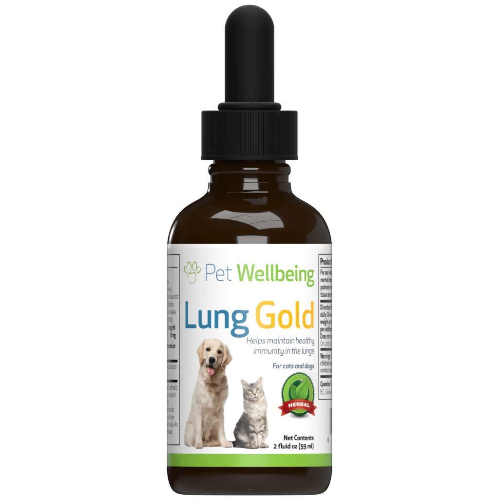 Pet Wellbeing - Lung Gold for Cats and Dogs - Natural Breathing support for Canines - 2oz (59ml) - PawsPlanet Australia