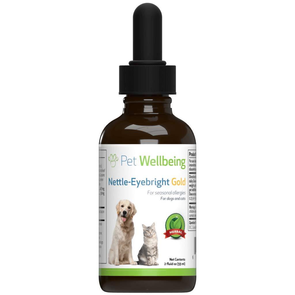 Pet Wellbeing - Nettle-Eyebright Gold For Dogs - Natural Support For Dog Allergies - 2Oz (59Ml) - PawsPlanet Australia