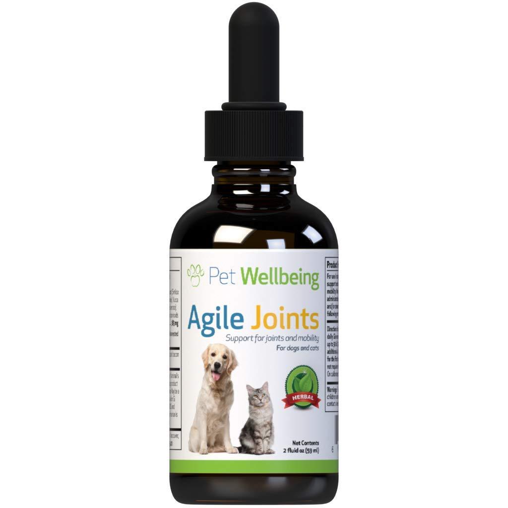 Pet Wellbeing - Agile Joints For Dogs - For comfortable joint mobility and ease of movement in Canines - 2 Oz (59Ml) - PawsPlanet Australia