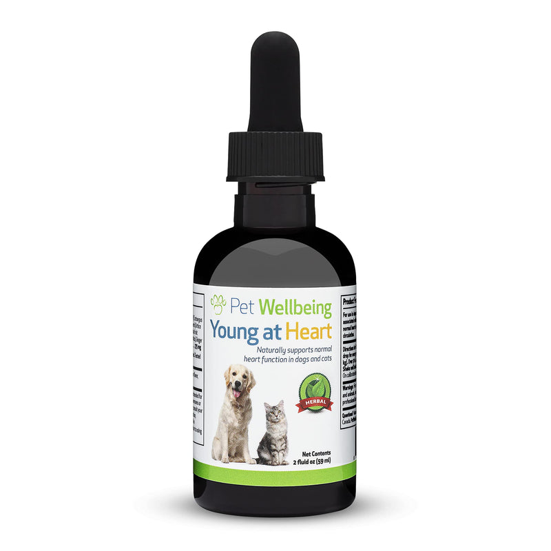 Pet Wellbeing Young At Heart For Dogs - Natural Support For Your Dogs Heart (2Oz (59Ml)) - PawsPlanet Australia