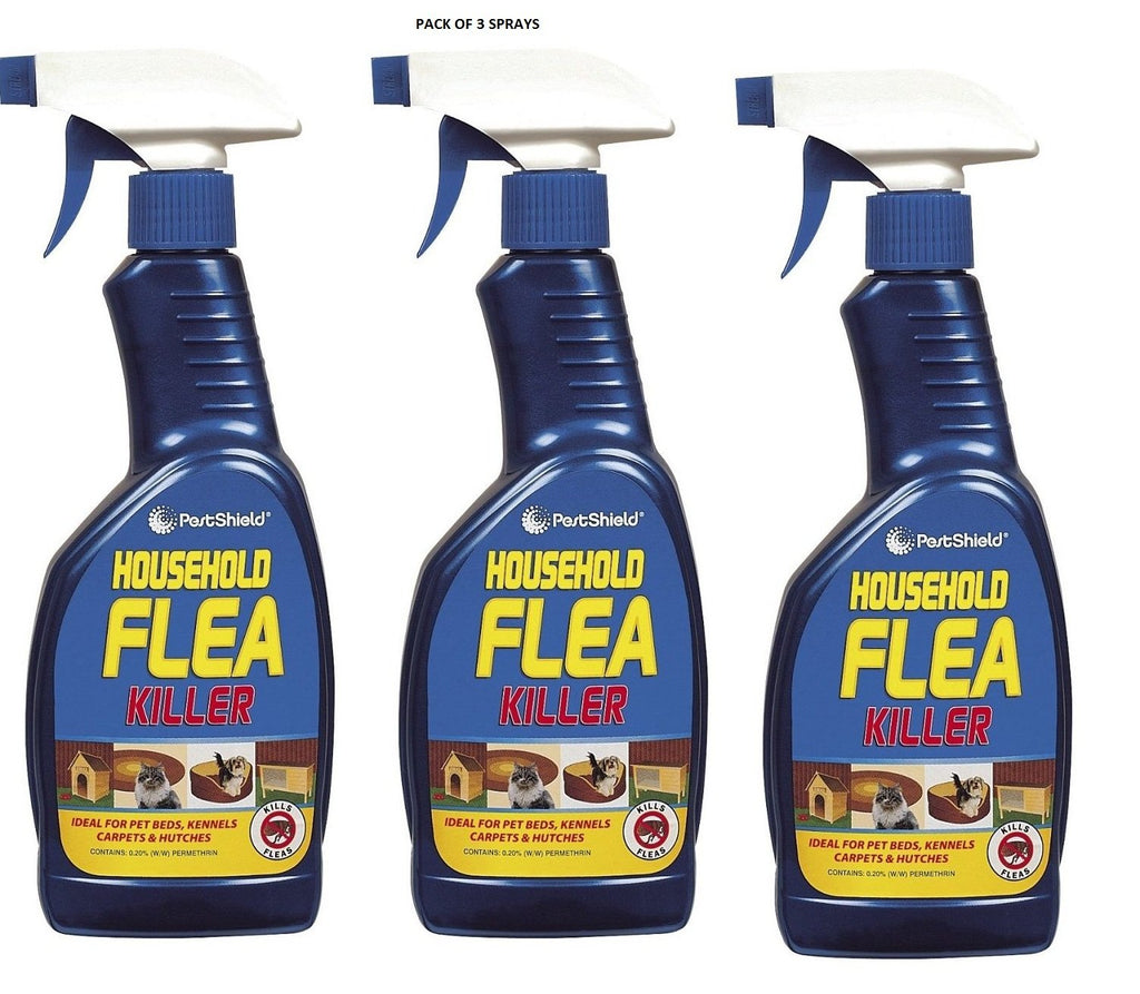 HOUSEHOLD FLEA KILLING SPRAY FOR DOG,BED,CAT CARPET FURNITURE (500ml)BED BY 151 (PACK OF 3 SPRAYS) - PawsPlanet Australia