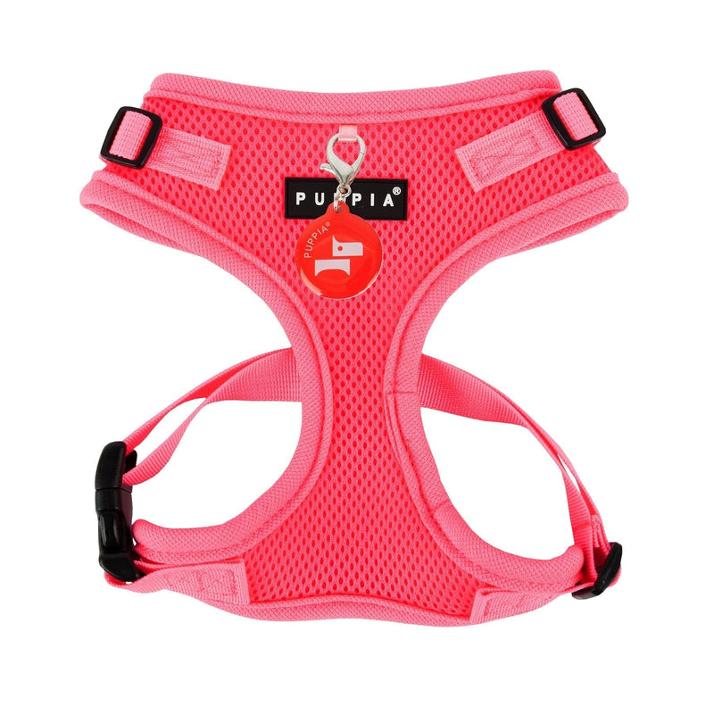 Puppia Neon Soft Harness II, Small, Pink S - PawsPlanet Australia