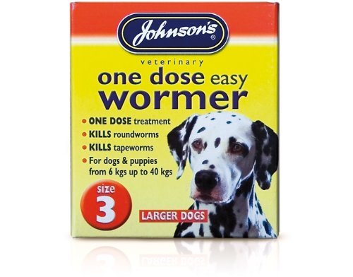 Johnsons One Dose Wormer (size 3) - PawsPlanet Australia