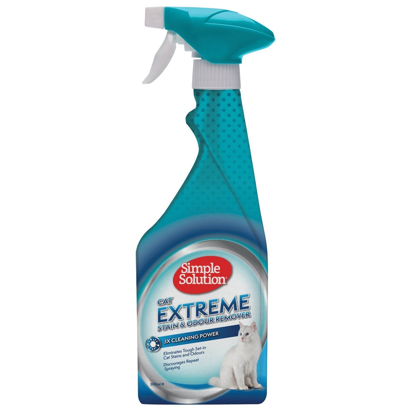 Simple Solution Extreme Cat Stain and Odour Remover Enzymatic Cleaner, 500ml 500 ml (Pack of 1) - PawsPlanet Australia