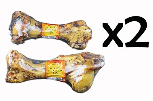 Dog Bone Giant Roasted Beef Leg Dog Food Dog Feeding Chew Treats Pack Of 2 - PawsPlanet Australia