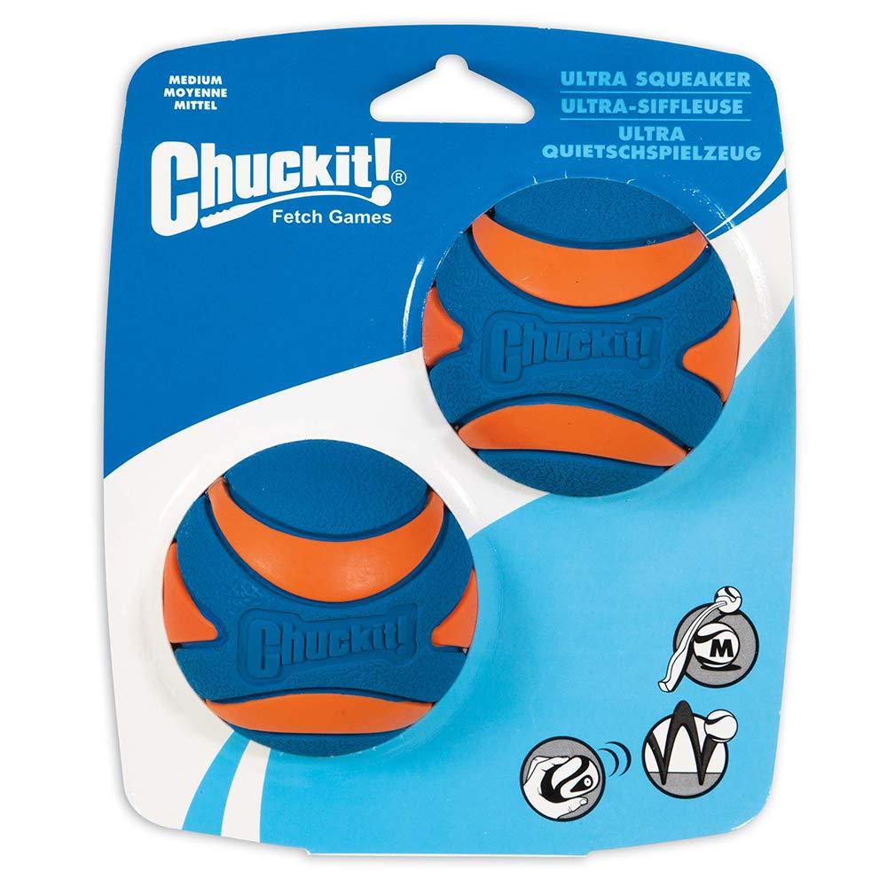 [Australia] - Chuckit! Ultra Squeaker Medium- 2 Pack Multi 