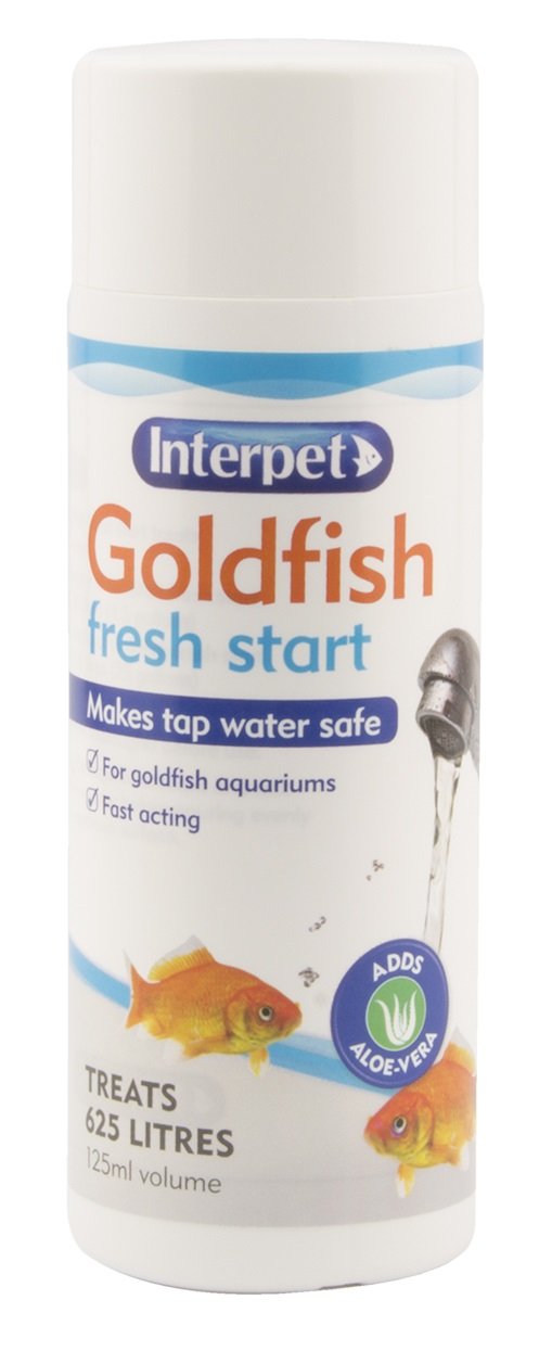 Interpet Goldfish Fresh Start Aquarium Water Treatment Dechlorinator with Aloe Vera, 125 ml clear - PawsPlanet Australia
