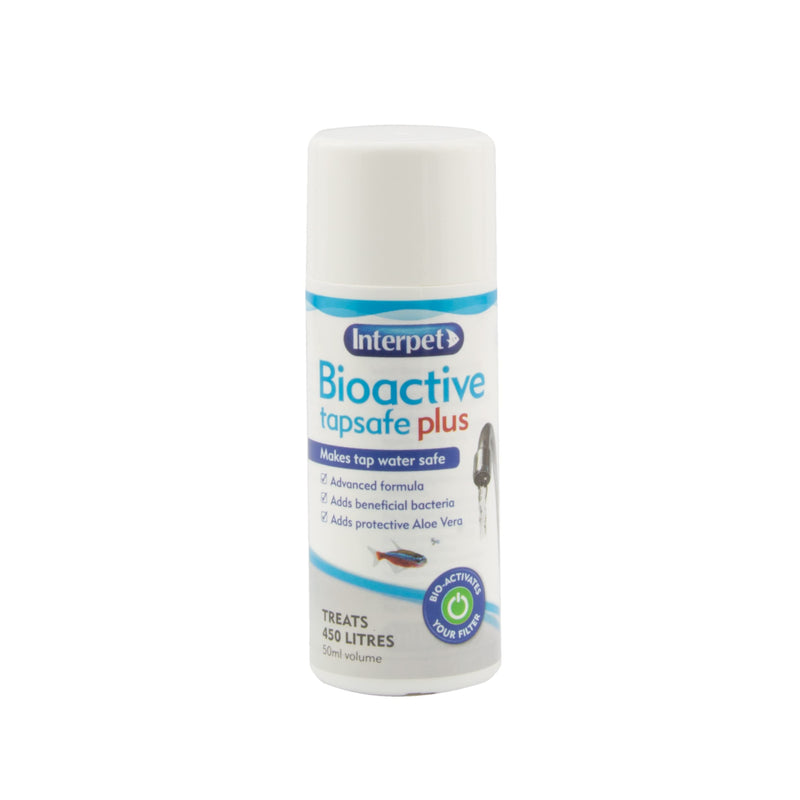 Interpet Bioactive Tapsafe, Aquarium Water Dechlorinator, 50 ml Clear 50 ml (Pack of 1) - PawsPlanet Australia