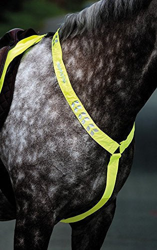 Shires Equi-Flector Breastplate - Yellow 1 Count (Pack of 1) - PawsPlanet Australia