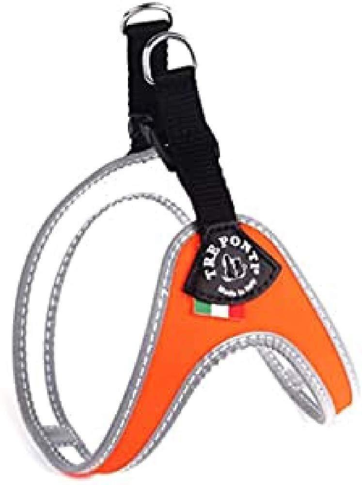 Tre Ponti Easy Fit Fix Neon Dog Harness, Size 3, Orange - PawsPlanet Australia