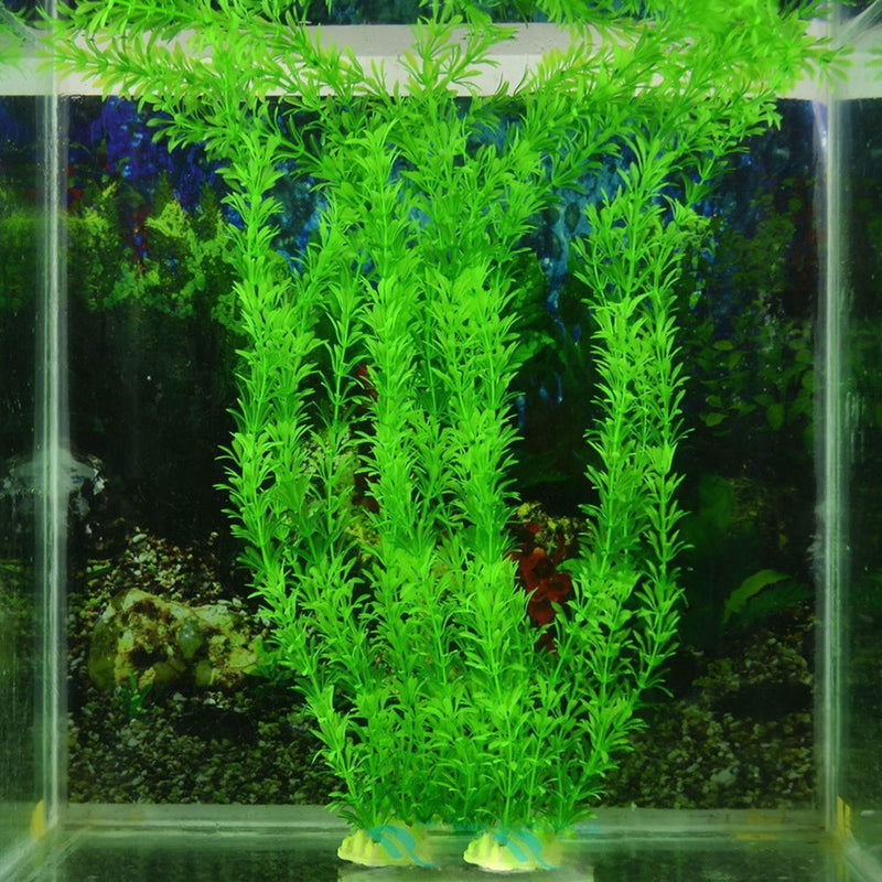 PANYTOW Artificial Green Plant Grass Water plants for Fish Tank Aquarium Decor Ornament Decoration Plastic Submarine - PawsPlanet Australia