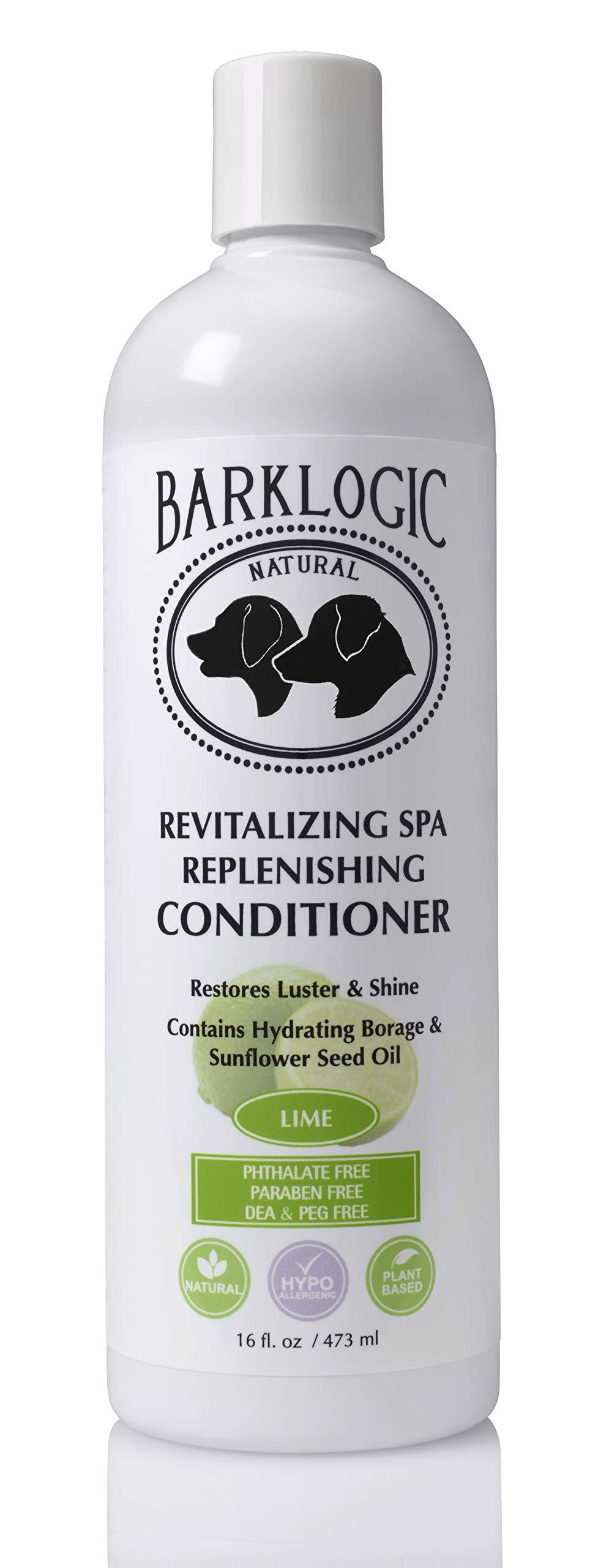 BarkLogic Revitalizing Spa Replenishing Conditioner, Lime, 16 fl oz | No Parabens, No Phthalates, No Sulfates, No DEA & PEG, Hypoallergenic, Plant-based - PawsPlanet Australia