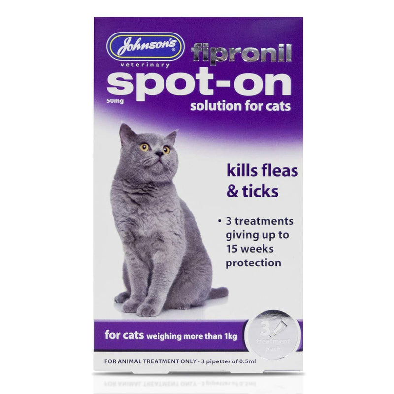 JOHNSONS Johnsons Fipronil Spot-on Cat 30wk pack of 1 - PawsPlanet Australia