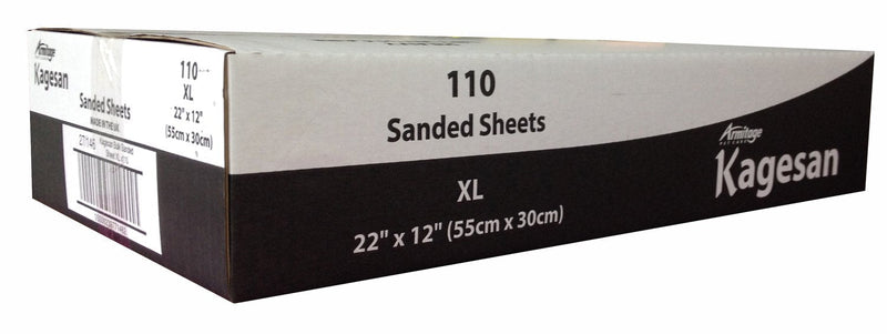 Kagesan Bulk Sanded Sheets White 22 X 12" (55 X 30cm) (Pack of 110) - PawsPlanet Australia