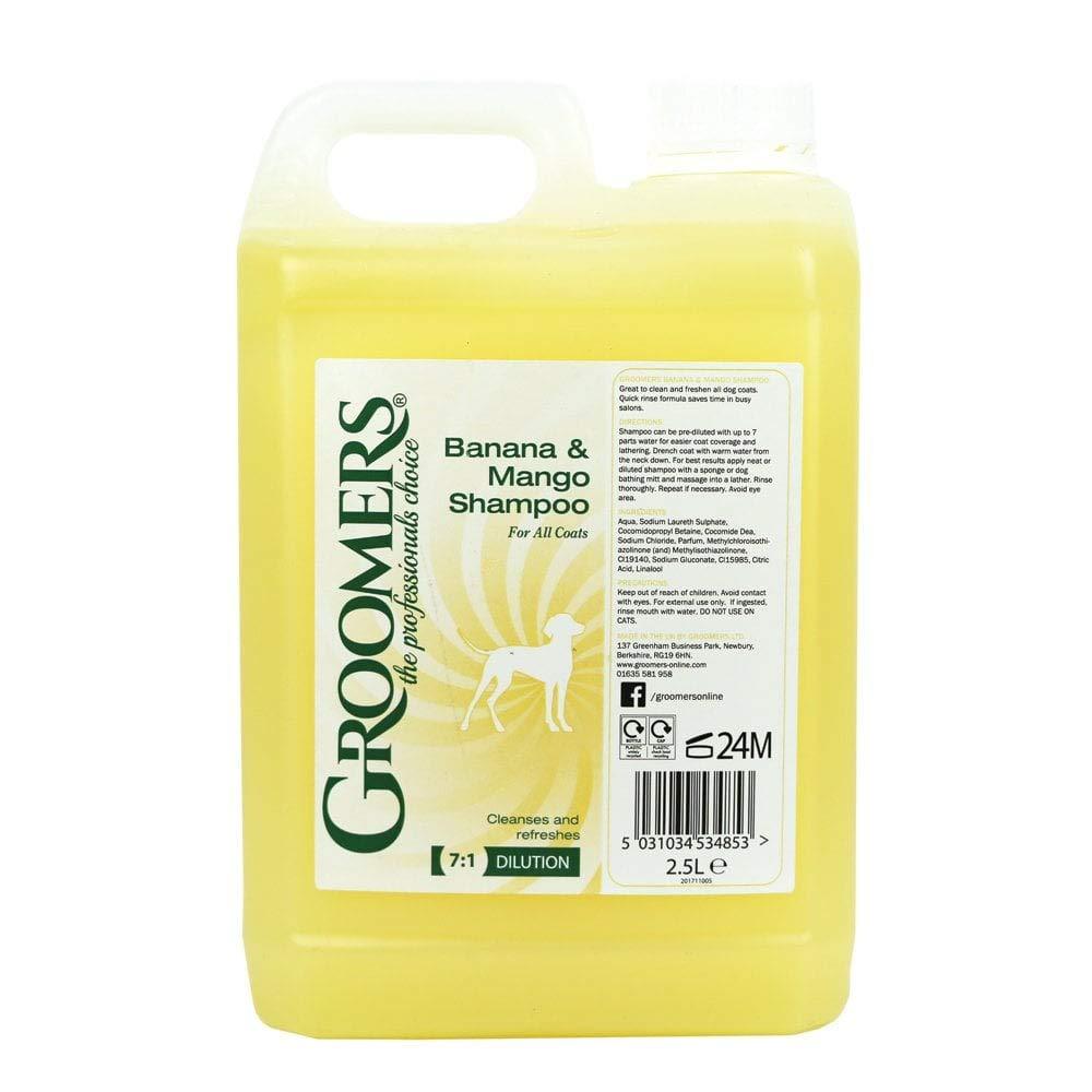 Groomers Banana and Mango Shampoo 2.5L - PawsPlanet Australia