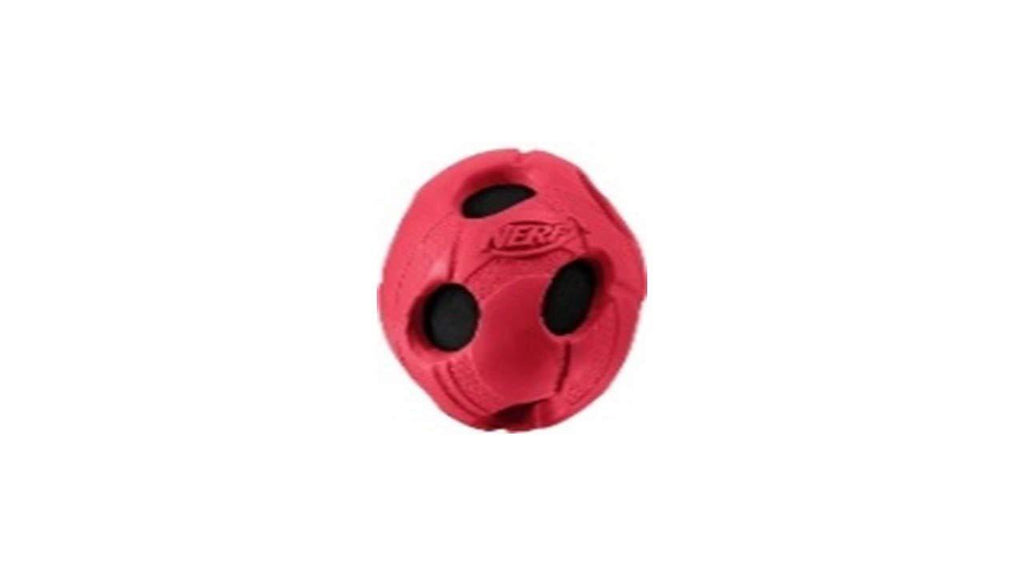 Nerf Dog Squeak Soccer Ball: Ø 4 cm(Color May Vary) - PawsPlanet Australia