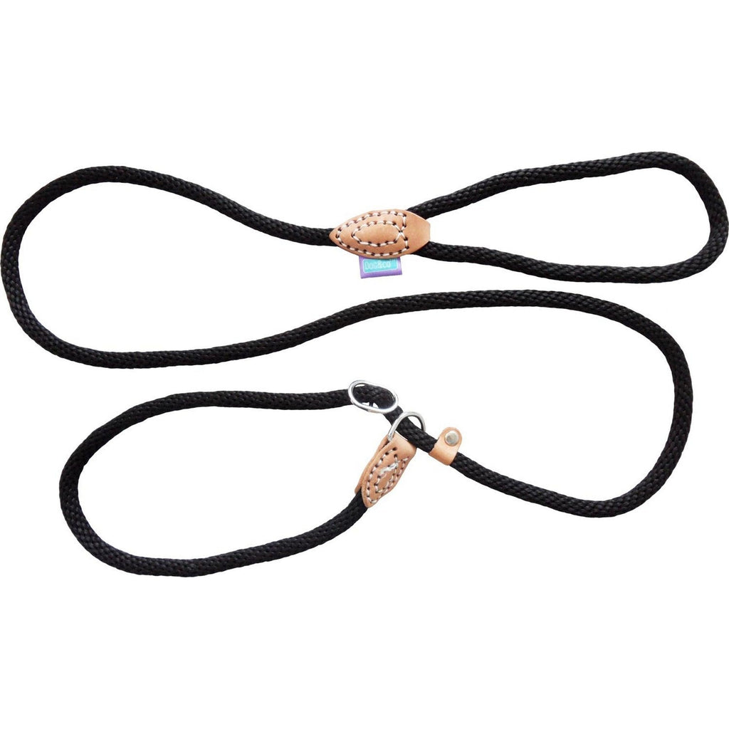 DOG & Co Soft Touch Rope Trigger Dog Lead, black - PawsPlanet Australia